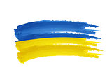 Ukrainian flag drawing