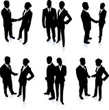 Business Team Silhouette Collection