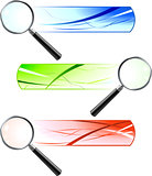 Magnifying Glasses with Banners