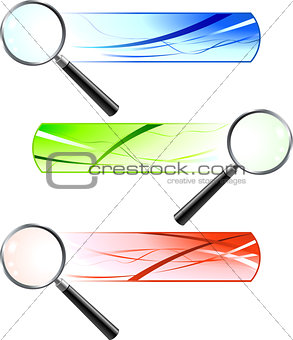 Magnifying Glasses with Banners