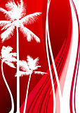 Abstract Palm Tree Background
