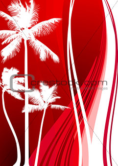 Abstract Palm Tree Background