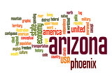 Arizona word cloud