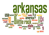Arkansas word cloud