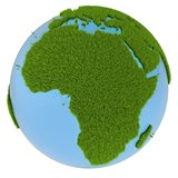 Africa on green planet