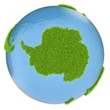 Antarctica on green planet