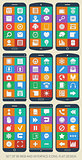 Set of 90 web and interface icons