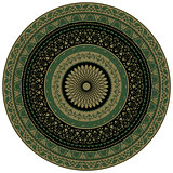 Vector Ornamental round floral pattern, indian style