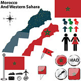 Map of Morocco And Western Sahara