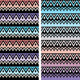 Tribal seamless two patterns, aztec ombre print