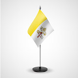 Table flag of Vatican City
