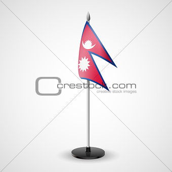 Table flag of Nepal
