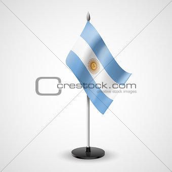 Table flag of Argentina