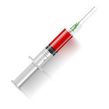  Syringe with blood