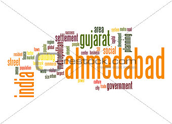 Ahmedabad word cloud