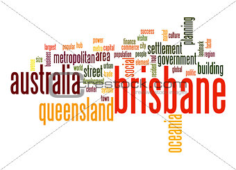 Brisbane word cloud