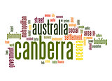 Canberra  word cloud