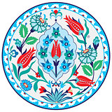 Antique ottoman Turkish ceramic design