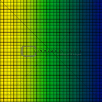 Brazil Flag Square Yellow Green Blue Background