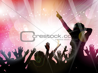 Party crowd background 