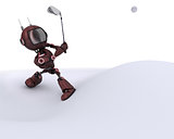 Android playing Golf