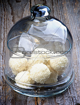 Jar with Coconut Candy