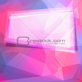 Abstract geometric background with polygons and frame
