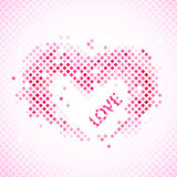 Abstract romantic background with heart and love.