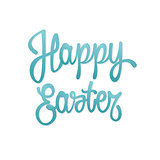 Happy easter hand lettering