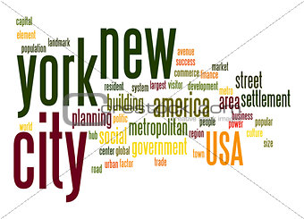 New York City word cloud