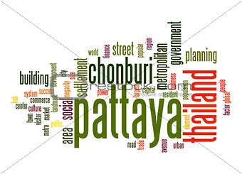 Pattaya word cloud