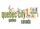 Quebec City word cloud