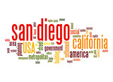 San Diego word cloud