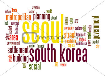 Seoul word cloud