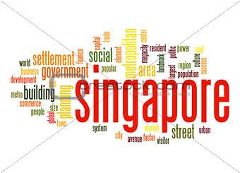 Singapore word cloud