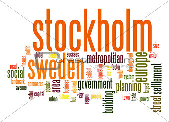 Stockholm word cloud