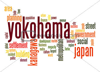 Yokohama word cloud