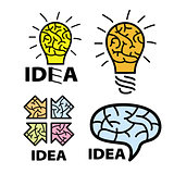 logo idea. brain