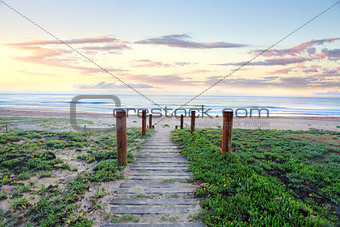 Path that refreshes the soul.  Beach sunrise Australia