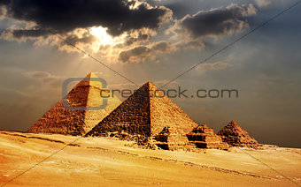 giza pyramids, cairo, egypt 