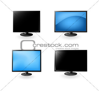 Set Vector LCD TV