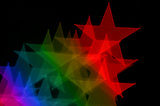 colorful stars blurry lights