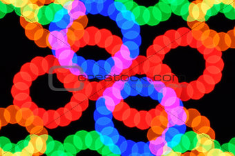 light dots and colorful circles