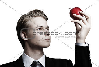  Businessman and apple