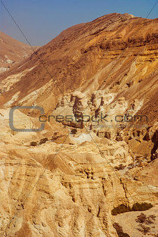  Judean desert near the shore of the Dead Sea.