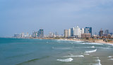 Tel-Aviv beach panorama. Jaffa. Israel.