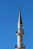 Madaba "jesuscristo" Mosque minaret in blue sky