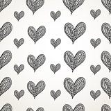 graphic pattern of hearts 