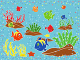Underwater marine life