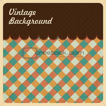 Vintage Background with Grunge Texture. Top Menu